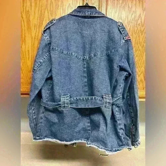 VGT Gasoline 100% cotton denim jacket size medium - Picture 2 of 7